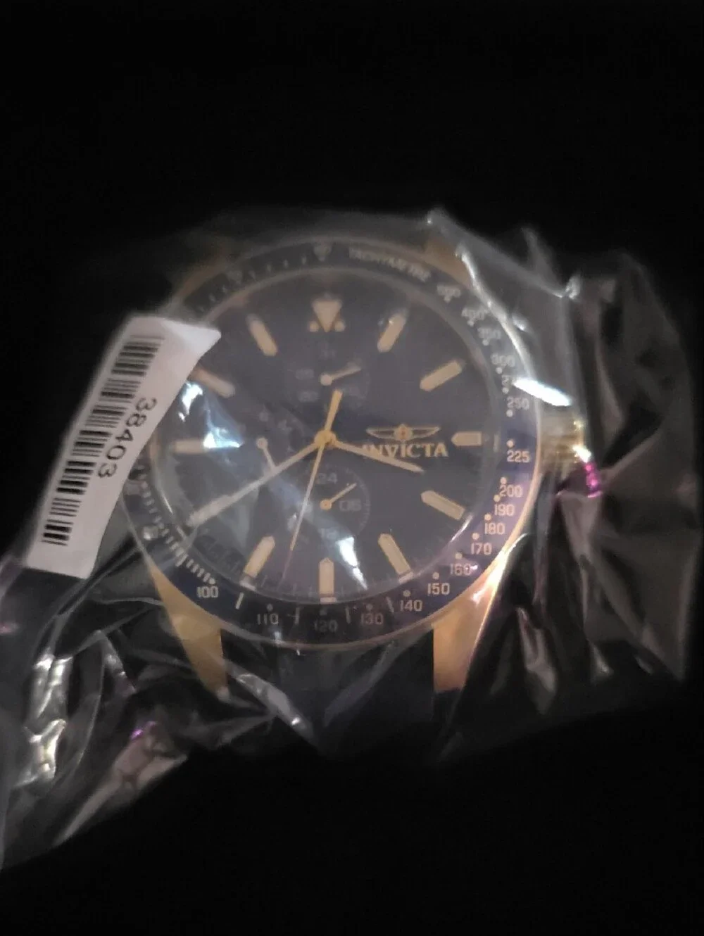 Invicta Men’s Black and Gold Sport Dive Watch